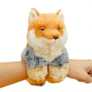 Tibetan Fox Stuffed Plush Slap Bracelet, Manul Snap Bracelet, Stuffed Animal Plush Toys