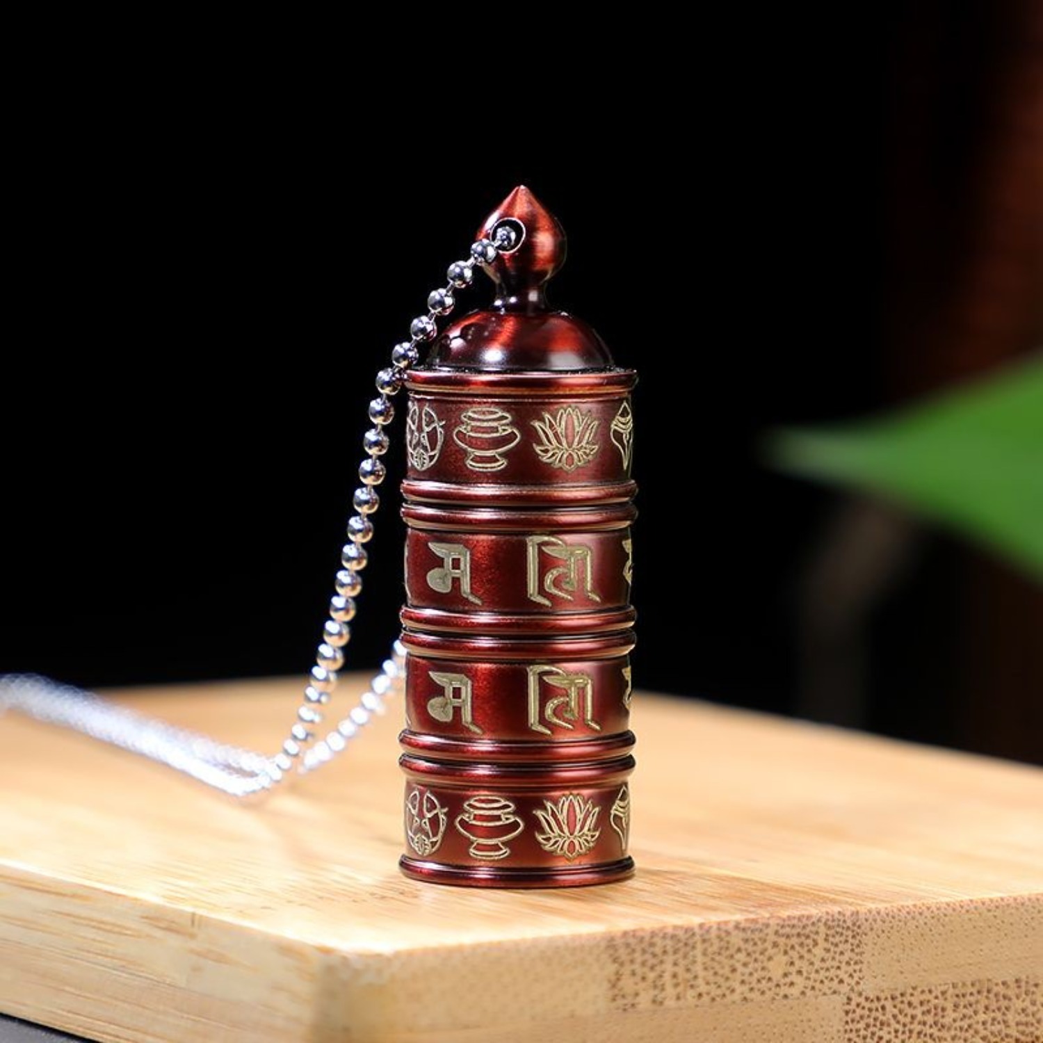 Hum Pendant Tibetan Ghau Box Pendant Openable Om Mani Padme Hum Necklace Eight ...