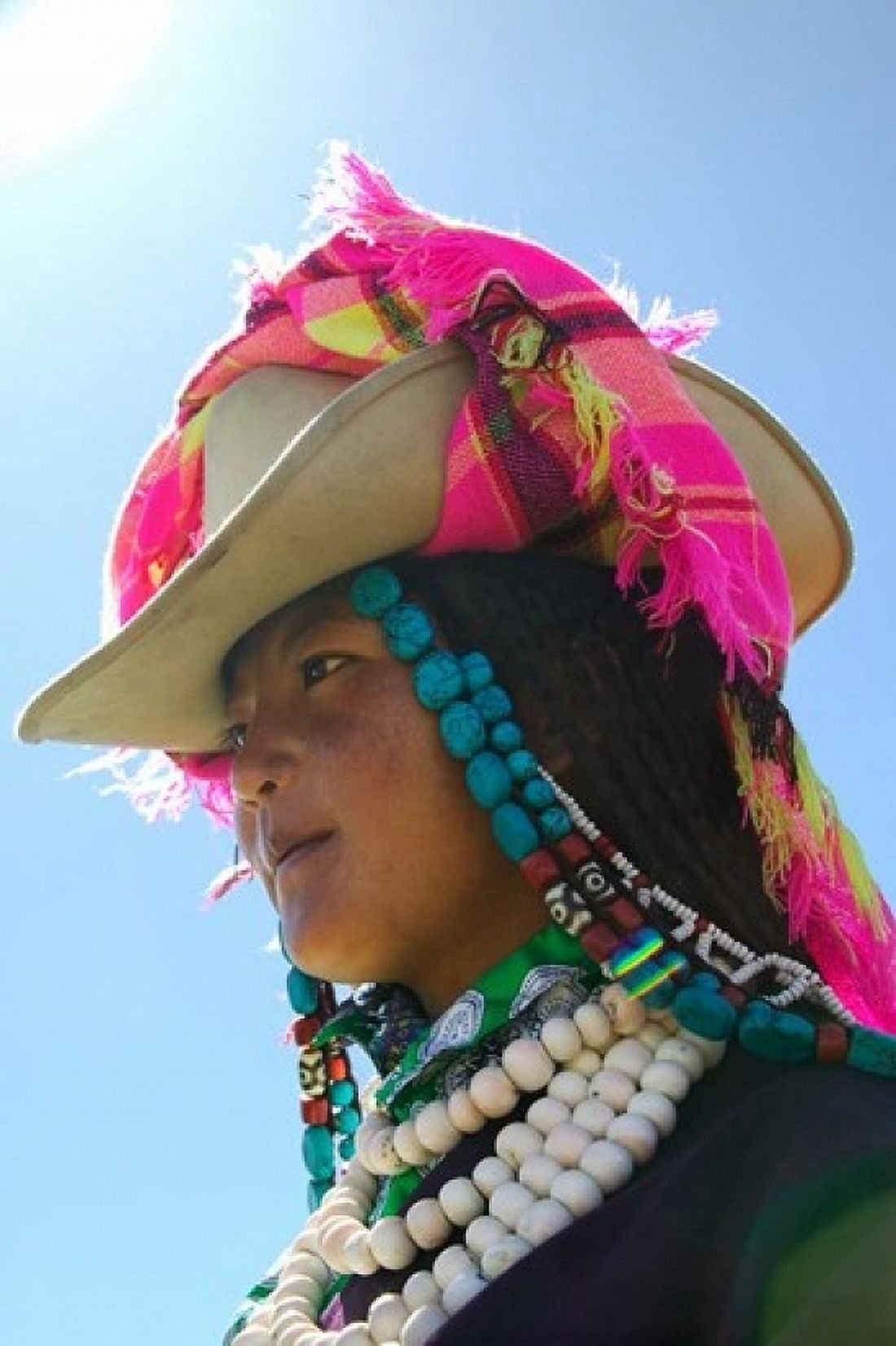 Tibetan Girl Tibet China Canvas Art - Keren Su DanitaDelimont (11 x 17)