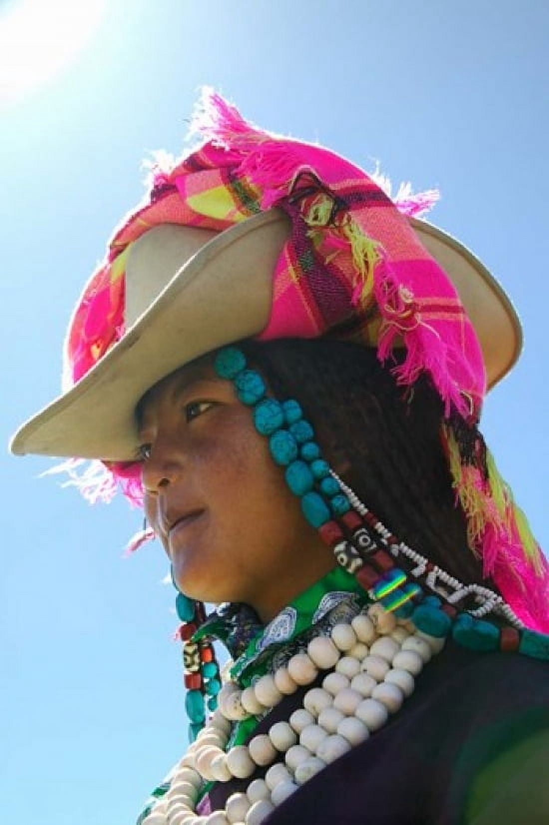 Tibetan Girl Tibet China Canvas Art - Keren Su DanitaDelimont (23 x 34)