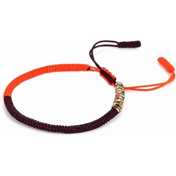 Tibetan Handmade Red String His and Her Bracelets,Couple Bracelet Friendship Bracelet - Black Red String Thread for Protection-Valentine Christmas Gift Idea for Friend Love Family