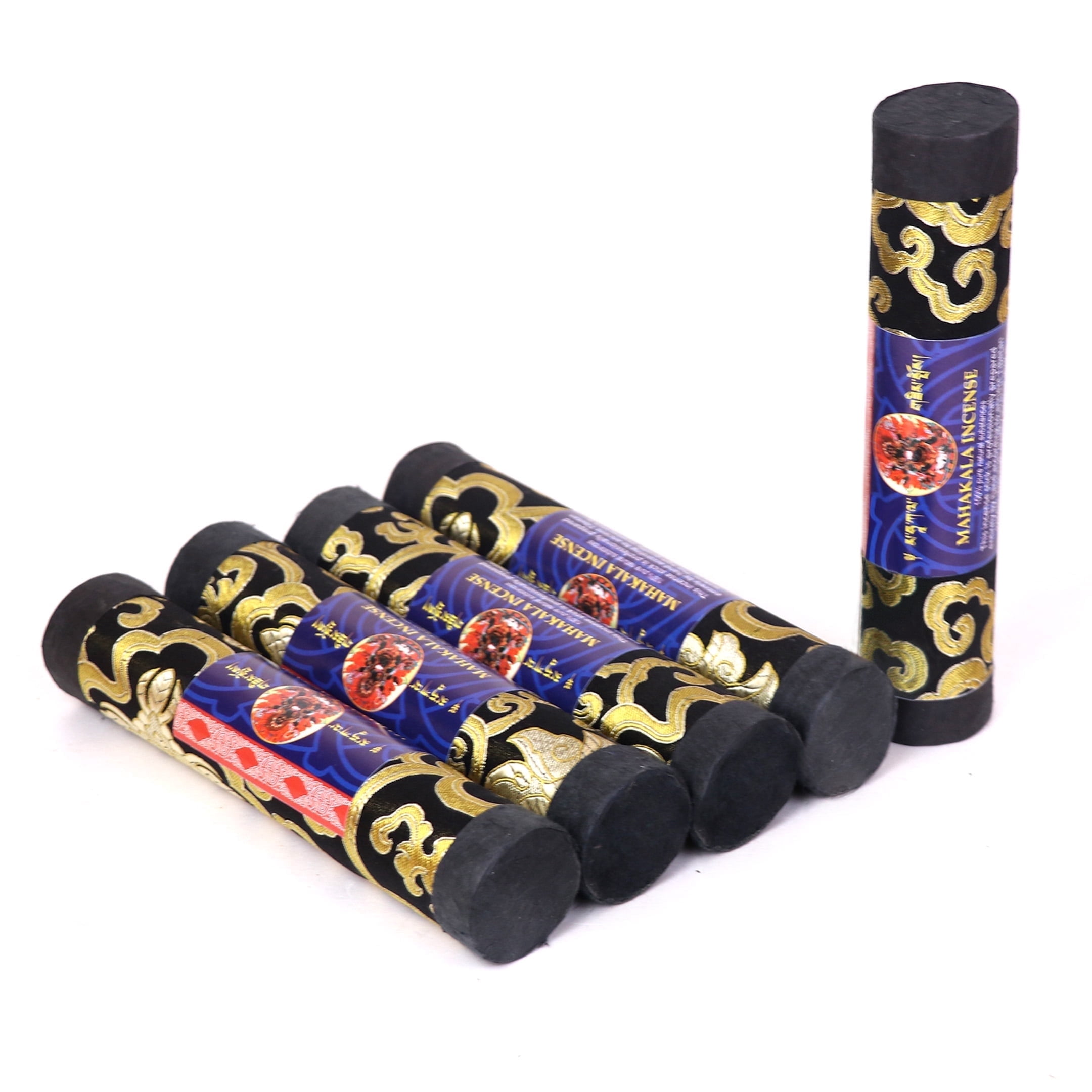 Lamatar1 Collection Tibetan Mahakala Stick Incense, Handmade in Nepal, Set of 5