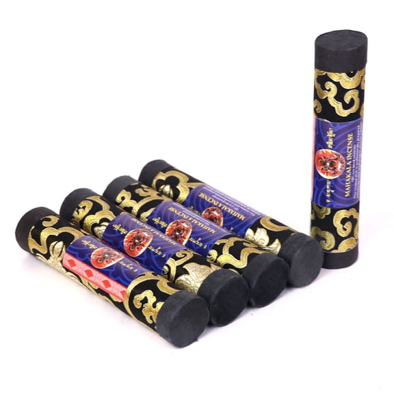 Lamatar1 Collection Tibetan Mahakala Stick Incense, Handmade in Nepal, Set of 5