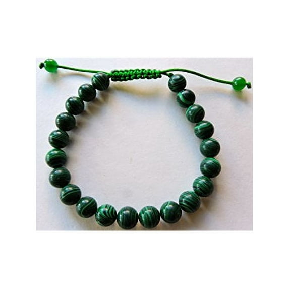 Tibetan Mala Malachite Wrist Mala for Meditation