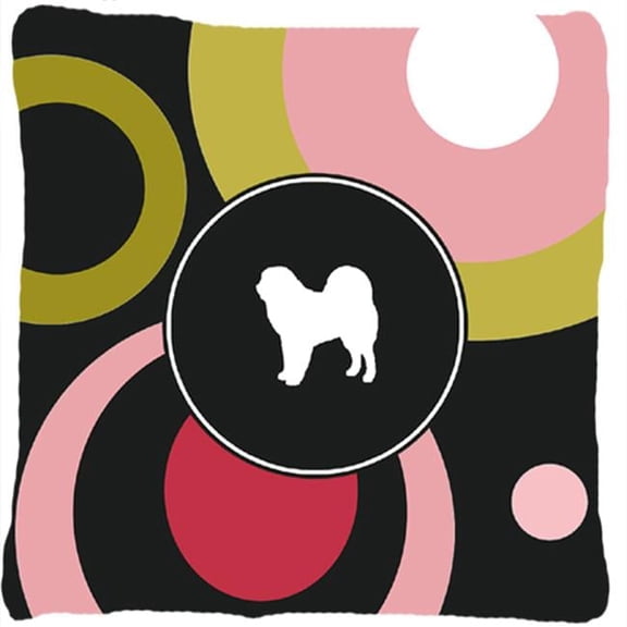 Tibetan Mastiff Decorative Fabric Pillow - 14 x 14 in.