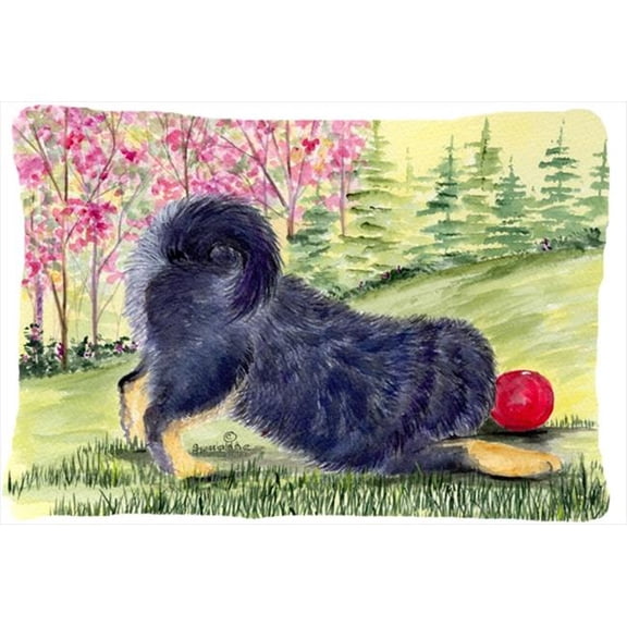 Tibetan Mastiff Decorative Indoor & Outdoor Fabric Pillow - 12 x 16 in.