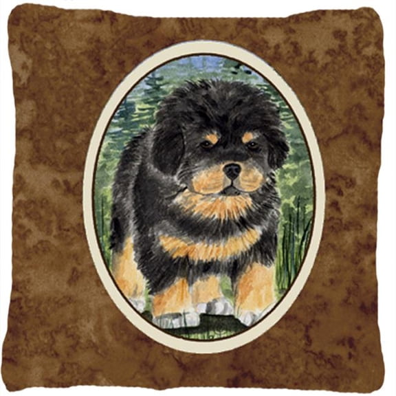 Tibetan Mastiff Indoor & Outdoor Fabric Decorative Pillow