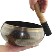 MARAINBOW Tibetan Meditation Yoga Singing Bowl Set, Hand Hammered Singing Bowl With Mallet & Silk Cushion, For Meditation, Chakra Healing, Prayer, Yoga and Mindfulness