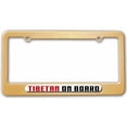 thumbnail image 1 of Tibetan On Board License Plate Tag Frame, Gold Color, 1 of 1