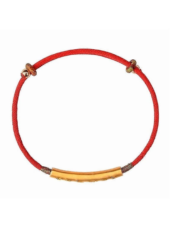 Tibetan Red String Buddhist Lucky Bracelet For Women Girl Handmade Adjustable Hand Chain