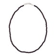 thumbnail image 1 of Tibetan Silver 925 Sterling Silver Garnet Necklace for Women, Handmade Beaded Strand Jewelry with Genuine Gemstones, Designer Fashion Gift, 1 of 4