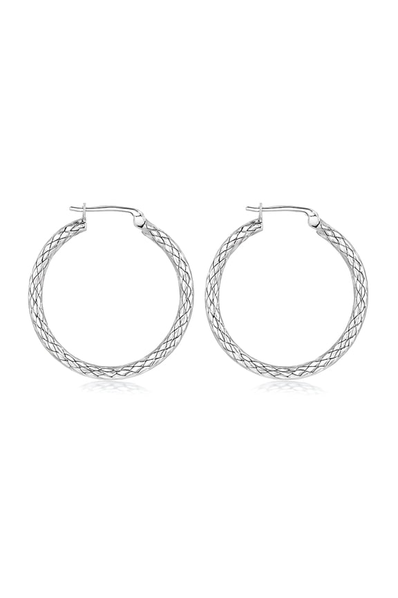 925 Sterling Silver Hoop Earrings for Women, Handmade Jewelry for Party & Gift Use