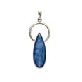 thumbnail image 1 of Tibetan Silver Elegant Modern Contemporary Handmade Jewelry 925 Sterling Silver Blue Kyanite Gemstone Pendant for Women, 1 of 4