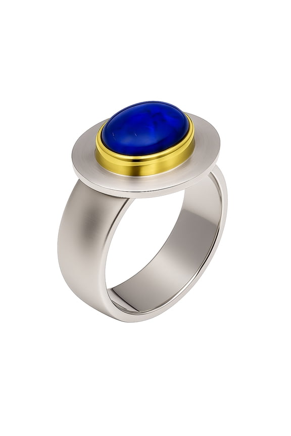 Natural Kyanite Cocktail Ring 925 Sterling Silver Handmade Jewelry for Men & Women