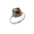 thumbnail image 1 of Tibetan Silver Statement Ring for Women Citrine Gemstone Fashion Jewelry, US size 7, 1 of 4