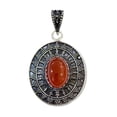 thumbnail image 1 of Tibetan Silver Womens Jewelry 925 Silver Plated Pendants Lapis Lazuli Gemstone Birthstone Fashion Jewelry Anniversary Birthday Gifts For Mom Her, 1 of 5
