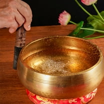 Tibetan Singing Bowl Set 3 Inch | Handcrafted 7 Metal Meditation Sound Bowl with Wooden Mallet, Silk Cushion | Stress Relief, Chakra Healing, Yoga, Mindfulness, Relaxation | Gift Packaging