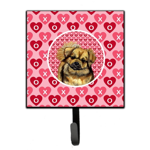 Tibetan Spaniel Hearts Love Valentines Day Leash or Key Holder