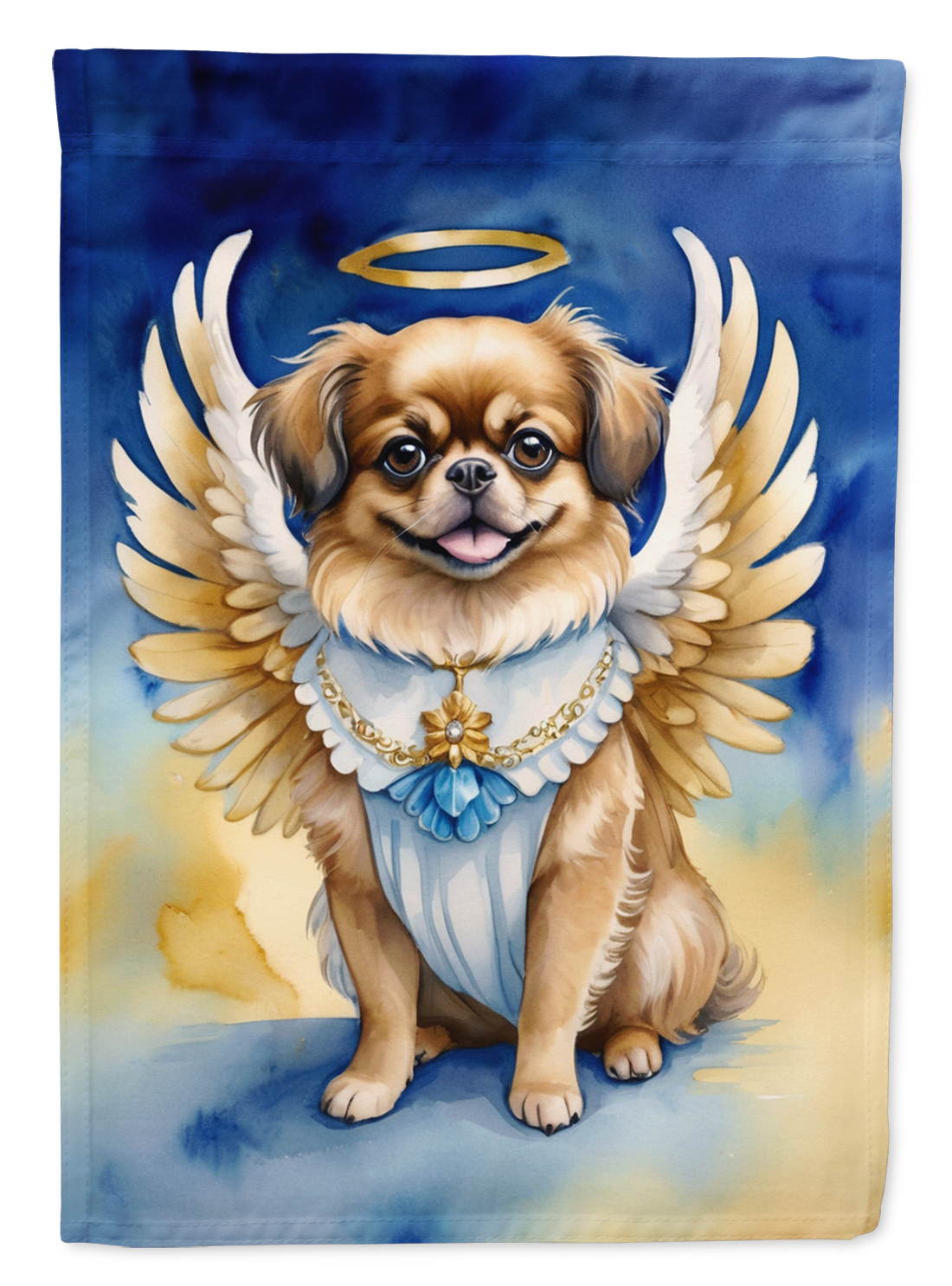 Tibetan Spaniel My Angel House Flag 28 in x 40 in