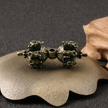 Tibetan Style Vajra Pestle Pendant Brass Dharma Artifact Balong Back Cloud Design Buddhist Ritual Jewelry Retro Accessory