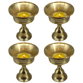Tibetan Tealight Vanaspati Ghee Butter Lamp Candle Set