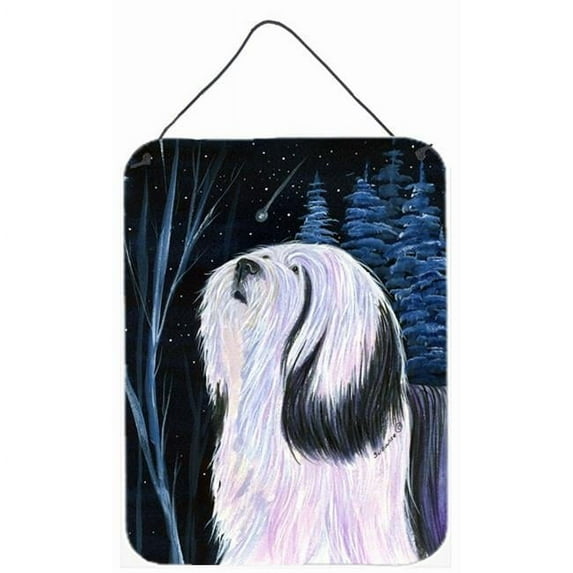 Tibetan Terrier Aluminium Metal Wall or Door Hanging Prints