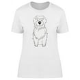 thumbnail image 1 of Tibetan Terrier Dog Sketch T-Shirt Women -Image by Shutterstock, Female XX-Large, 1 of 2