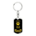 thumbnail image 1 of Tibetan Terrier Keychain Stainless Steel or 18k Gold, 1 of 10