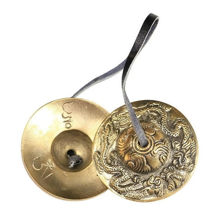 Tibetan Tingsha Cymbal Bell Tibetan Buddhist Hand Bells 6.5 cm for Hand Percussion Instrument Yoga Spiritual Chimes Home Decor Gift Set A