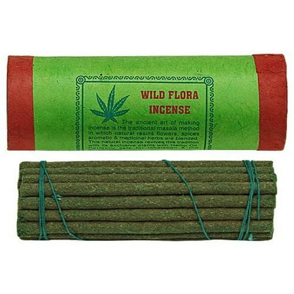 Tibetan Wild Flora Incense, 4.5" Length - 3 Packs, 30 Sticks Per Pack