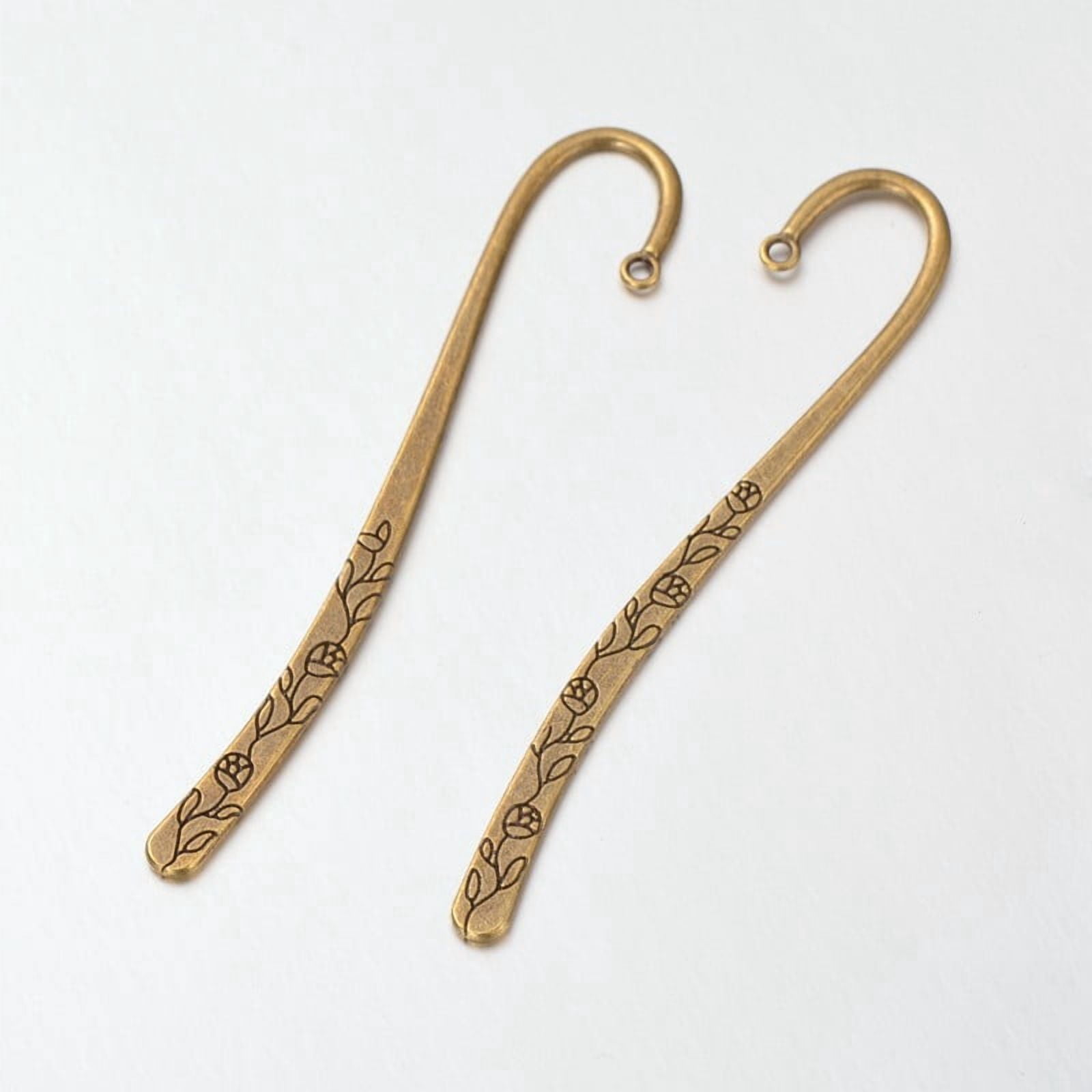 Tibetan style Bookmark Lead Free Cadmium Free and Nickel Free Antique Bronze Size: 24mm wide 122mm long hole: 2mm