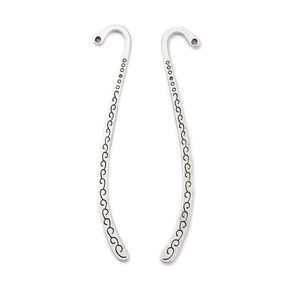 Tibetan style Bookmarks Zinc Alloy Silver Cadmium Free Lead Free Nickel Free 84x14x1.5mm Hole: 1.6mm
