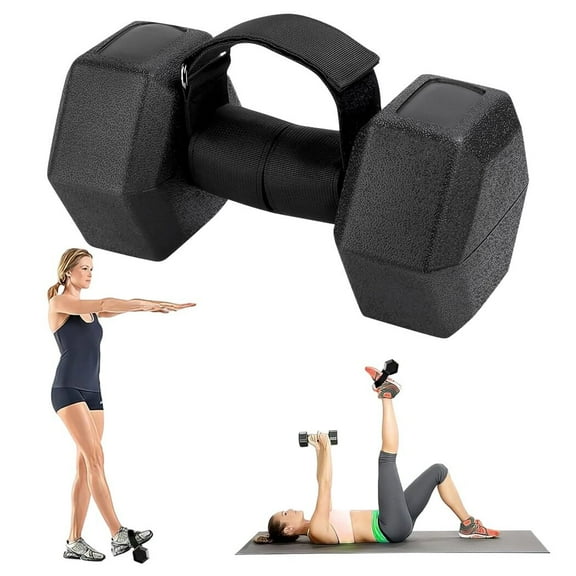 Tibialis Trainer, Adjustable Weight Dumbbell Ankle Straps, Nylon Arm Ankle Strap for Dumbbell, Hook & Loop Fastening Strength Trainer, No Slipping, 2 Pack