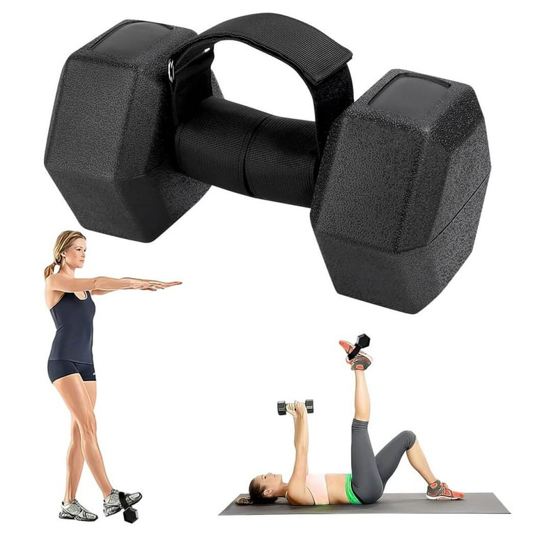 Fitness Tibialis Trainer Dumbbell Foot Strap - Monkey Feet Dumbbell Leg Muscles Strength Suitable For Home Leg Training Ankle Weights (Black