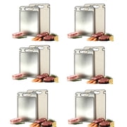 6Pcs Titanium Cutting Board,14.5 10  Cutting Board With Knife Built-In Sharpener & Juice Groove,Dual-Sided Titanium & Pp Titanium Cutting Boards For Kitchen