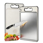 Tibo Titanium Cutting Board,14.5 10  Tibo Cutting Board With Knife Built-In Sharpener & Juice Groove,Dual-Sided Titanium & Pp Tibo Titanium Cutting Boards For Kitchen