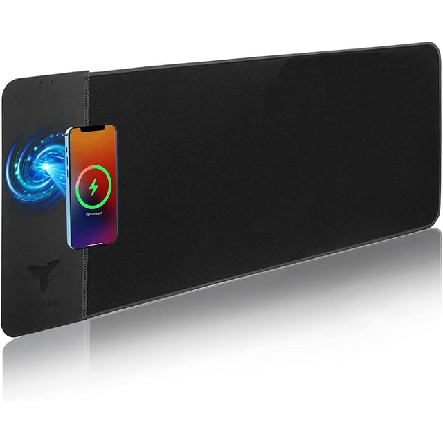 Tiburn Large Wireless Charger Gaming Mouse Pad Rubber Mouse Mat 15W