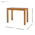 thumbnail image 1 of Tiburon Amber Wood 36-inch Tall Rectangular Table Amber Natural Finish Wood, 1 of 5