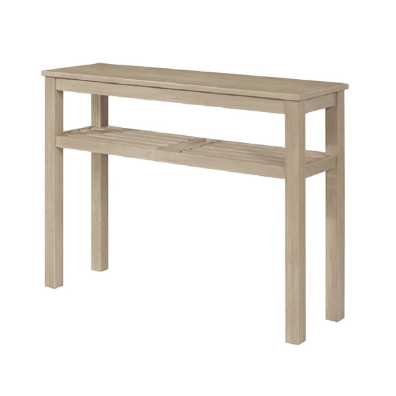 New Pacific Direct Tiburon Console Table w/ Shelf in Drifted Sand