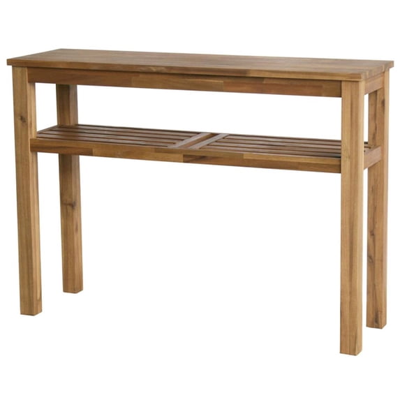 Tiburon Console with Shelf , Amber