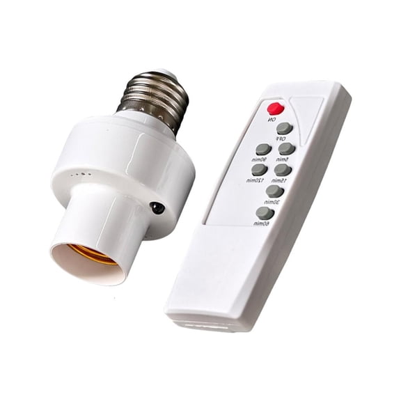 Tibvox 1/3 Set Remote Control Lamp Socket E27 Base Lamp Holder Wireless Light Switches