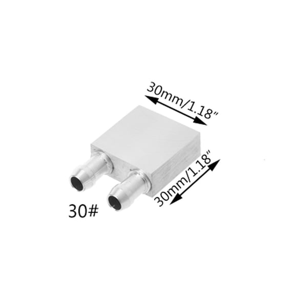 Tibvox 1 PC Aluminum Water Cooling Block Heat Sink Multi-size Primary For PC CPU