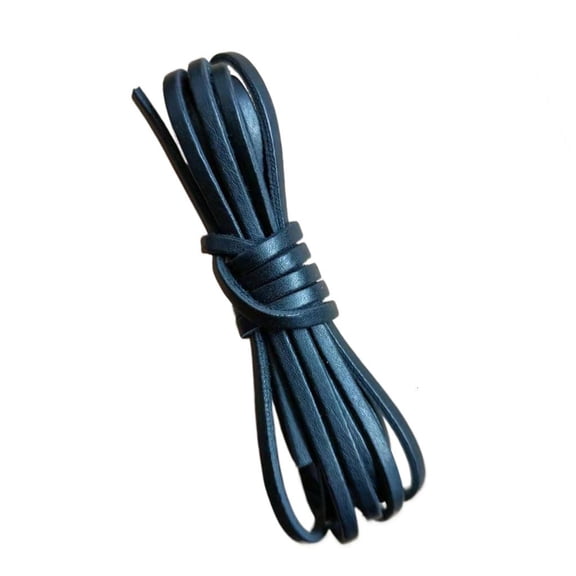 Tibvox 10.93Yards 3mm Flat Leather Cord Leather String Leather Lace for Jewelry Making