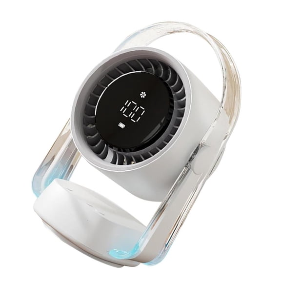 Tibvox 100 Level Rechargeable Table Fan Digital Display Fan for Indoor Outdoor Use