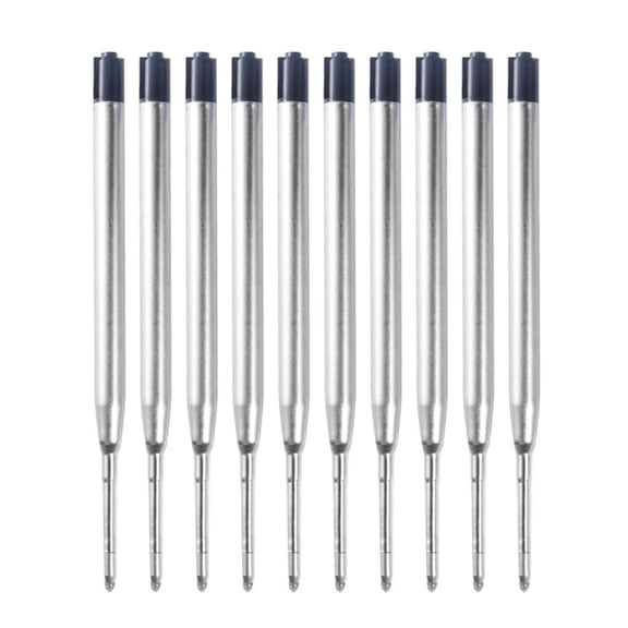 Tibvox 10Pcs Ball Points Pens Refills Metal Ballpoint Pen Refills, Replaceable Refills