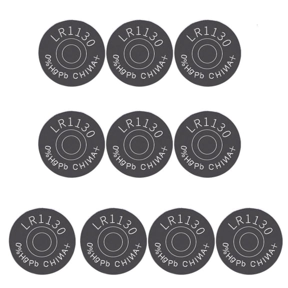 Tibvox 10Pcs Cell Coin Watches Battery LR1130 AG10 LR54 389 189 1.5V Alkaline Button