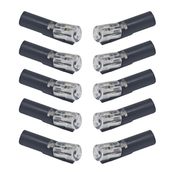 Tibvox 10Pcs Quick Connect Terminals Block No Soldering Single Wire Plug-in Connector