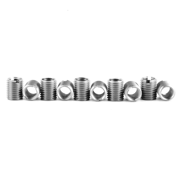 Tibvox 10Pcs Stainless Steel Thread Repair Tool Kits 2-M16 Insert Nut Sleeve