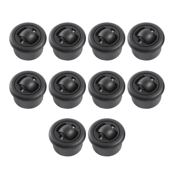 Tibvox 10pcs Flexible Rotation Casters Quiet Rolling Wheel for Home & Office Furniture