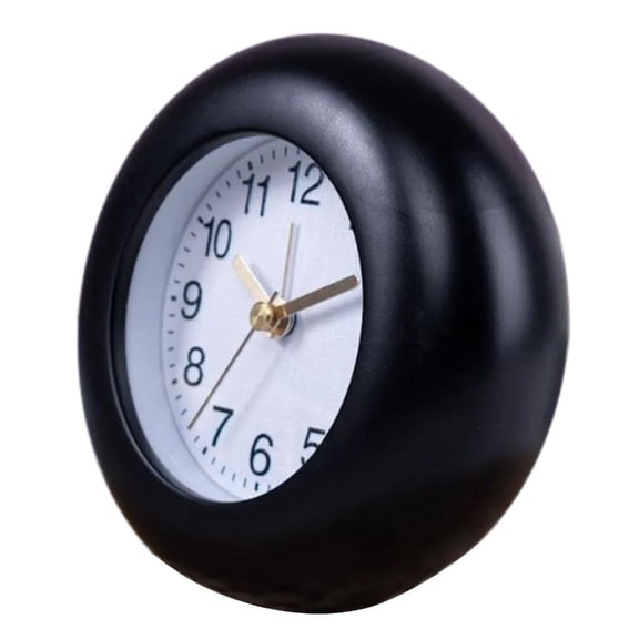 Tibvox 11.50cm Round Alarm Clock Wood With Arabic Numerals, Noiseless Battery Operated with Backlights